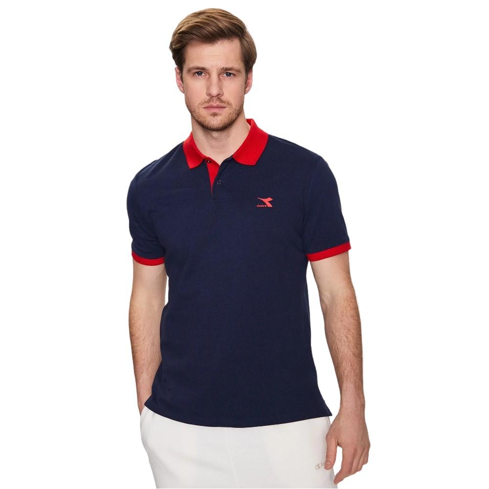 Diadora Polo Masculino Polo Ss Core Classic Navy