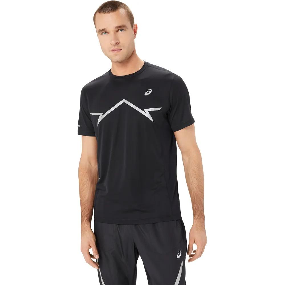 Asics Remeras Masculino Running Lite Show Ss Top Performance Black