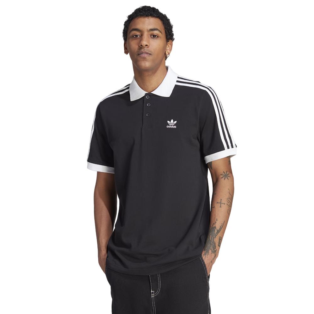 Adidas Polos Masculino 3-Stripe Polo Negro