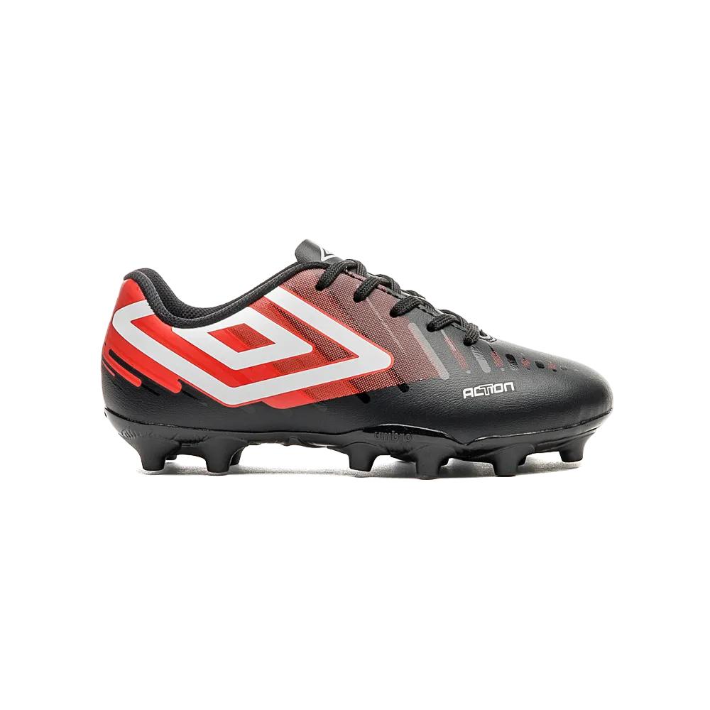 Umbro Campo Junior Futbol Action JR Negro/Rojo/Blanco