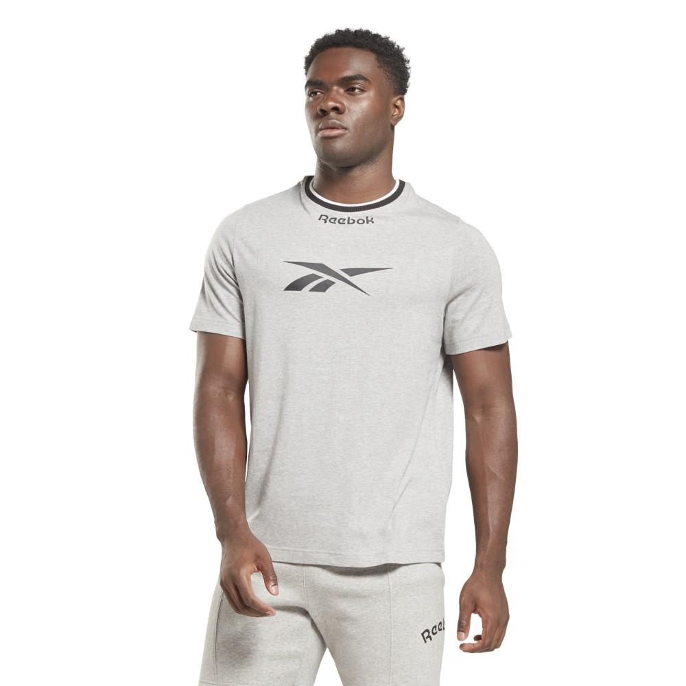 Reebok Masculino Ri Arch Logo Vector Tee Medium Grey Heather