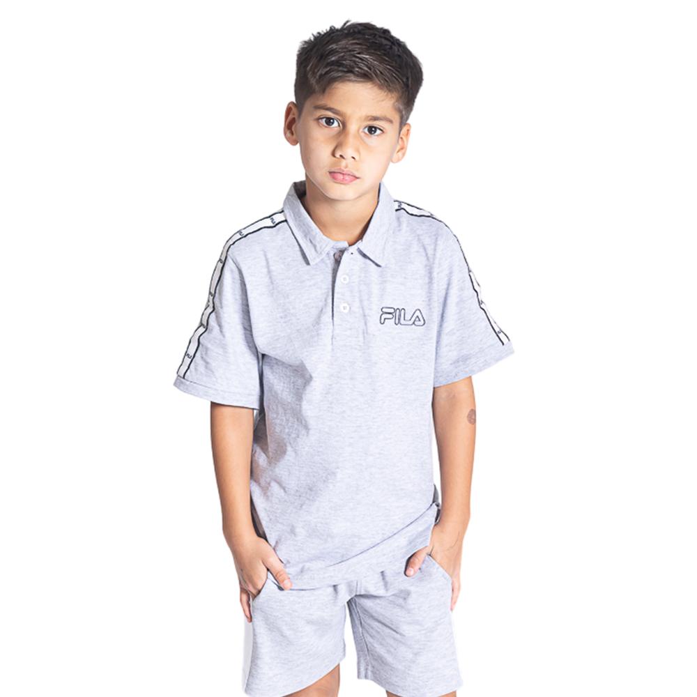 Fila Polos Niños Gael Light Grey Marl