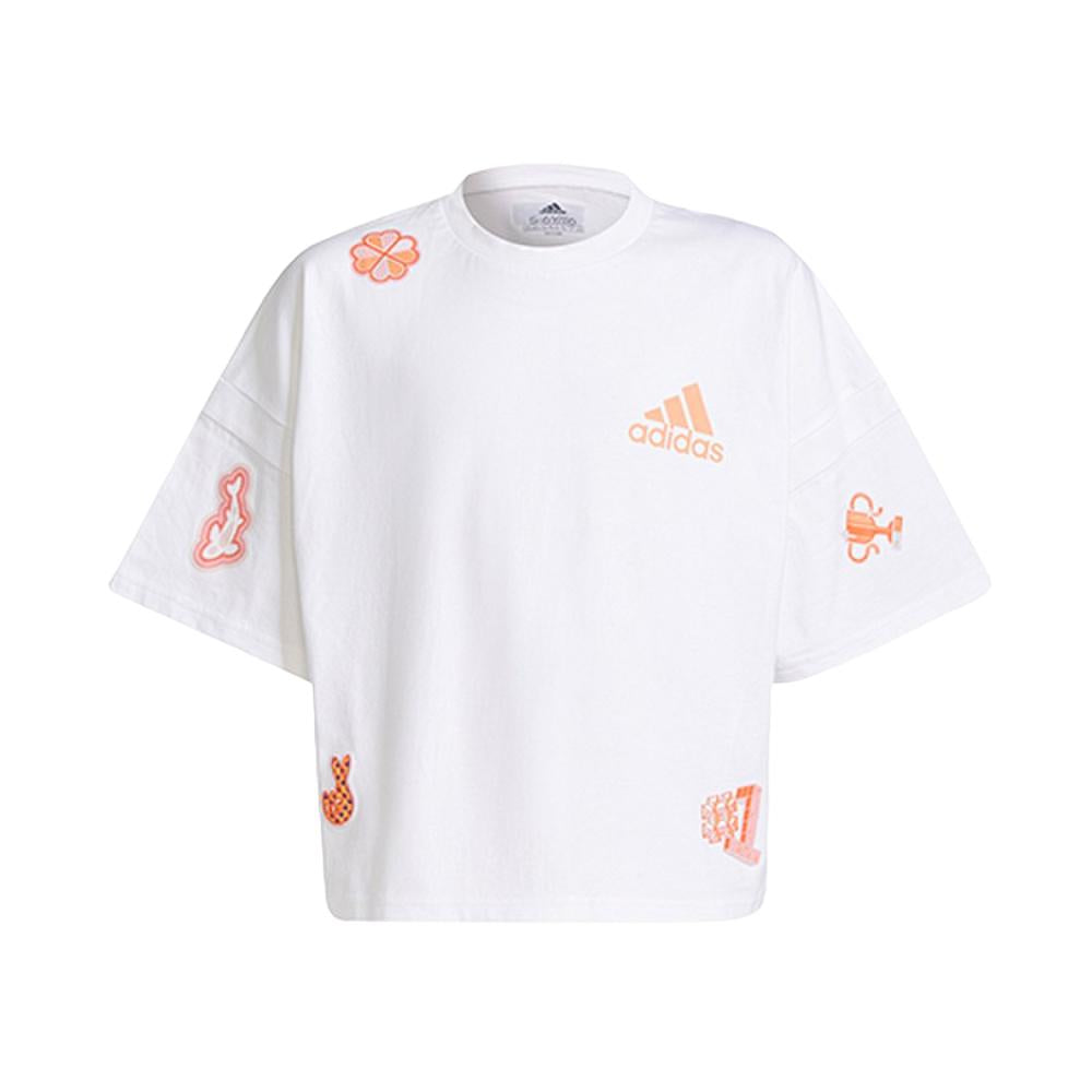 Adidas Remeras Niños Yg Img Ss Tee White