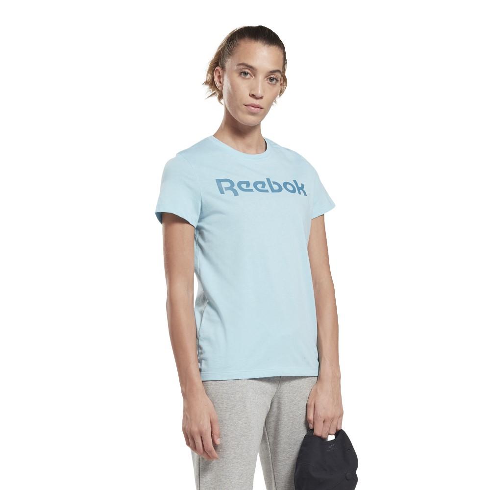 Reebok Femenino Te Graphic Tee - Reebok Blue Pearl