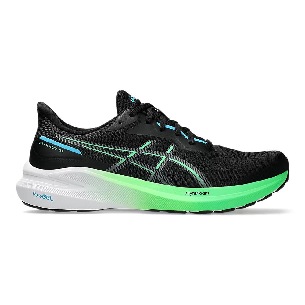 Asics Deportivos Masculino Running Gt 1000 13 Black/Digital Aqua