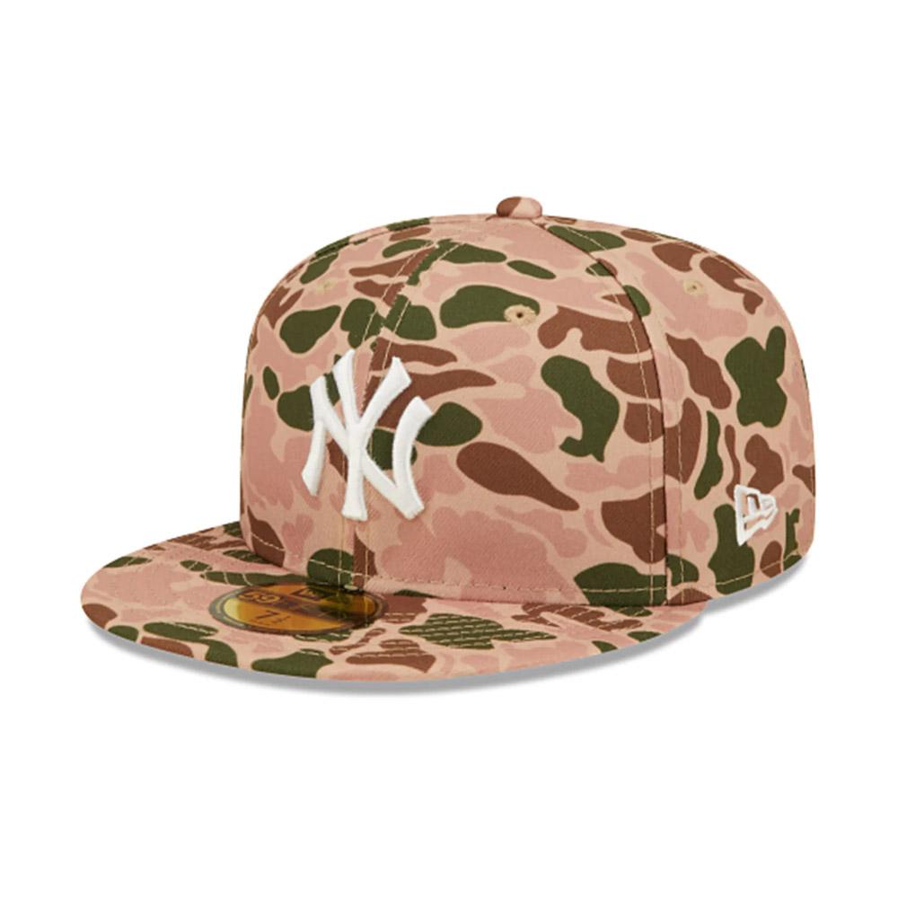 MAZ-New Era Gorros MLB 59Fifty New York Yankees Camouflage/Orange/White