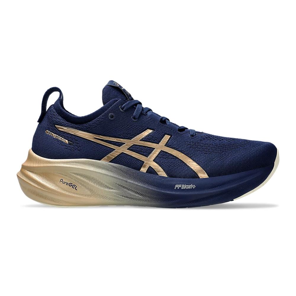 Asics Deportivos Masculino Running Gel Nimbus 26 Platinum Blue Expanse/Champagne