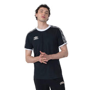 Umbro Masculino T-Shirts Traditional Club Negro/Blanco