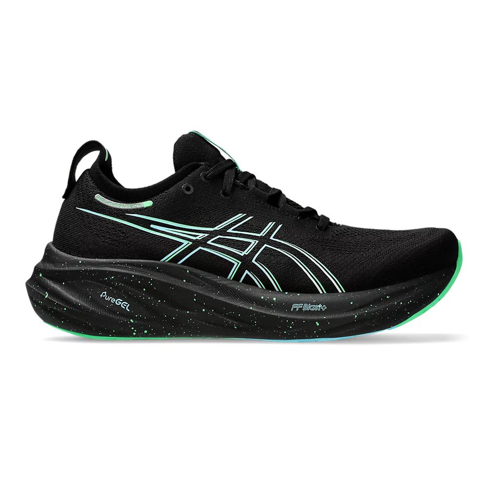 Asics Deportivos Masculino Running Gel Nimbus 26 Black/Soothing Sea