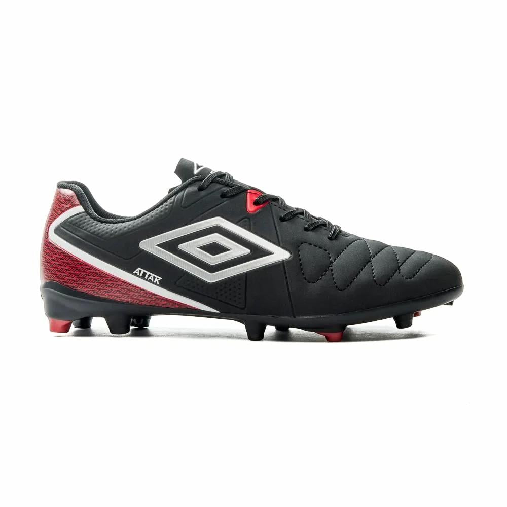 Umbro Futbol Campo Masculino Attak Eternal Negro/Plata/Rojo