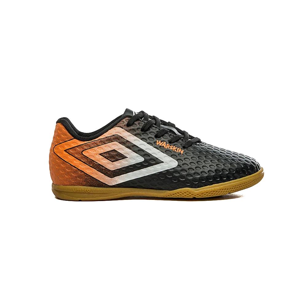 Umbro Indoor Niños Futbol Warskin Jr Preto/Naranja/Blanco