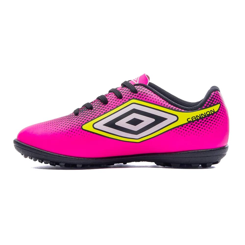 Umbro Society Niños Futbol Cannon Jr Rosa/Preto/Lima