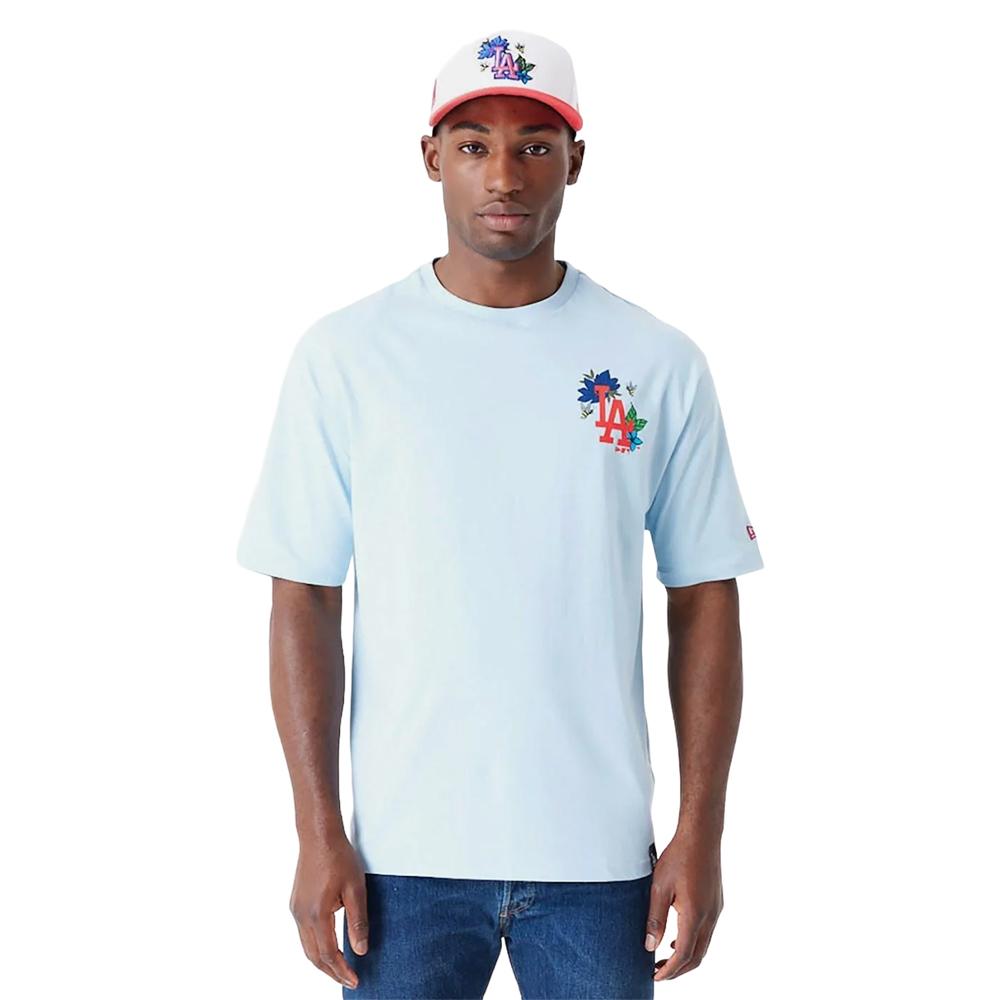 New Era Remeras MLB Floral Grphc Os Tee Losdod Pastel Blue