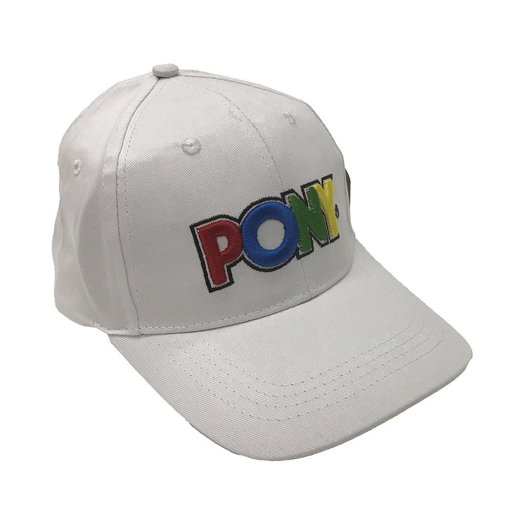 19462C Pony Unisex Gorros White/Multicolor