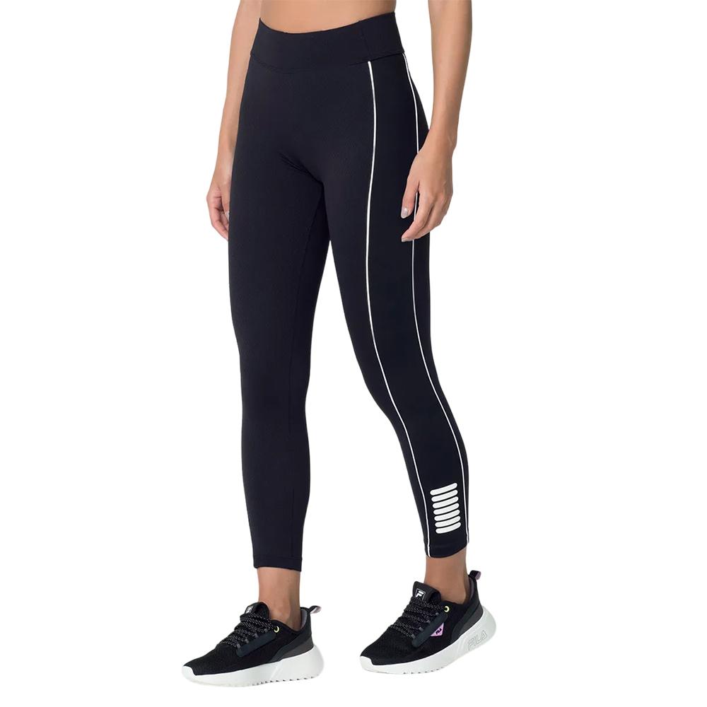 Fila Calzas Femenino Training Seven Stripes Fit Black/White