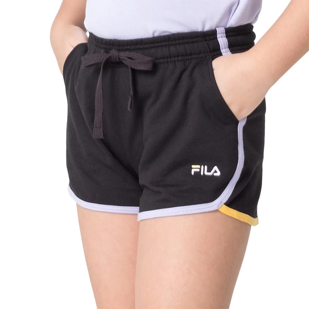 Fila Shorts Niños Moda Acqua Black/Pastel Lilacs/Light AmberYellow