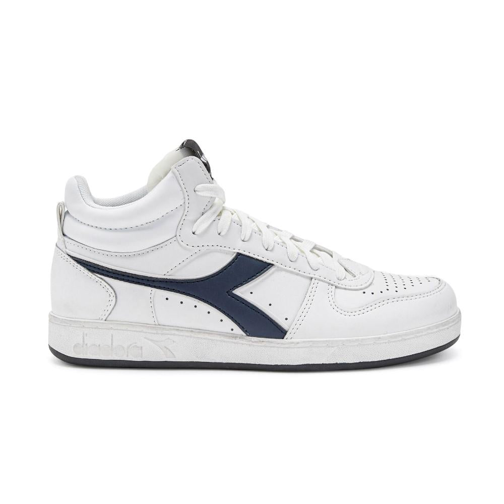 Diadora Unisex Magic Basket Demi Icona White/Blue Caspian Sea