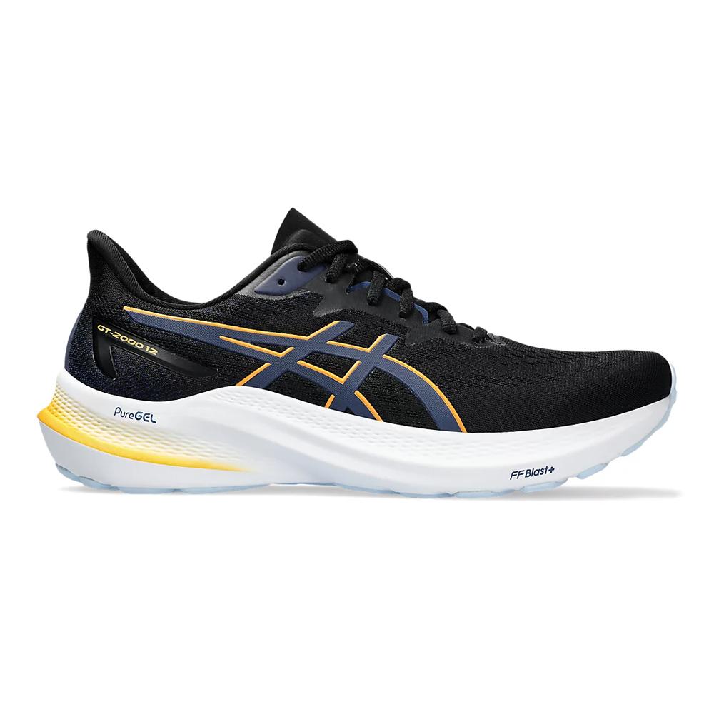 Asics Deportivos Masculino Running Gt 2000 12 Black/Fellow Yellow