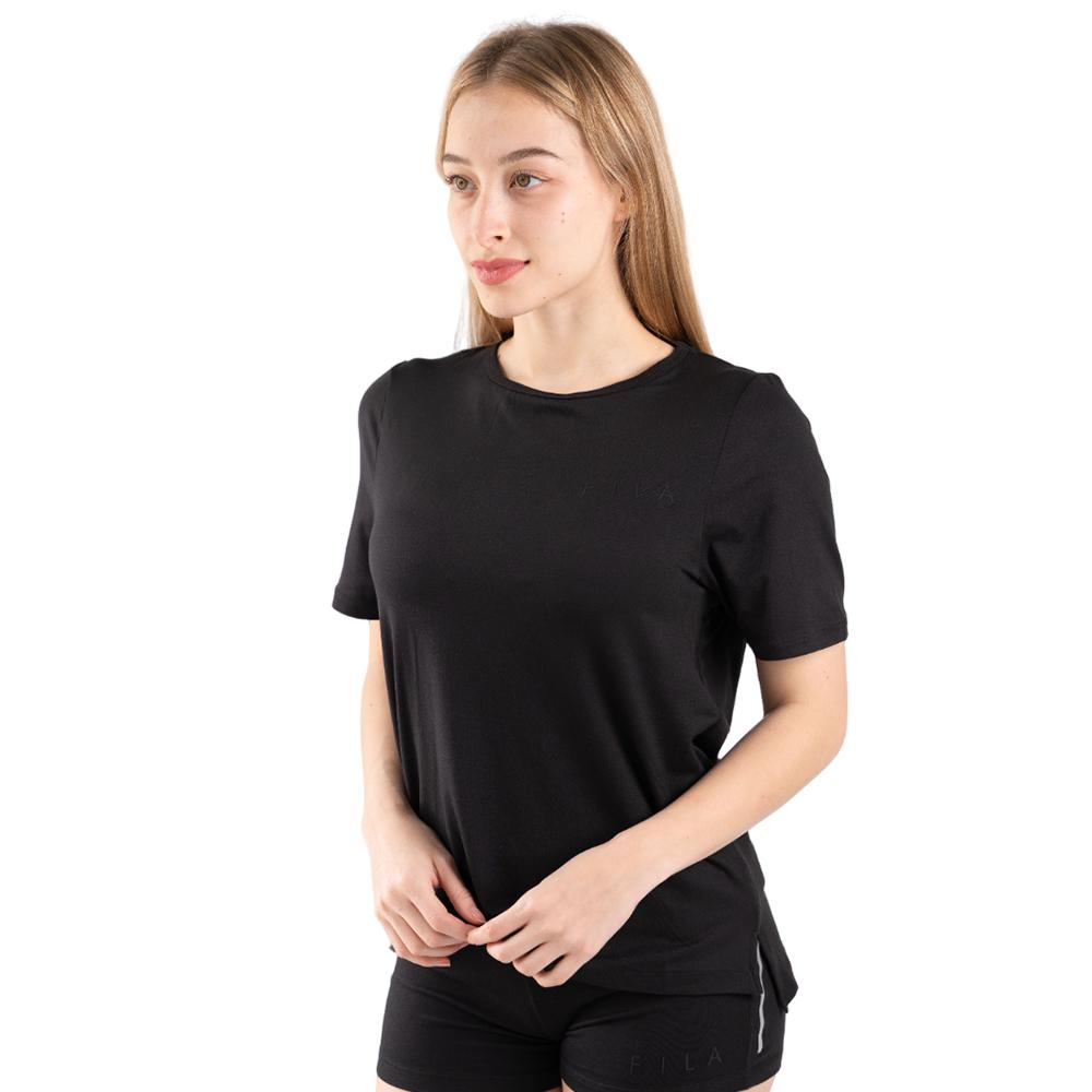 Fila Remeras Femenino Teesha Loose Fit Wide Crew Tee Black