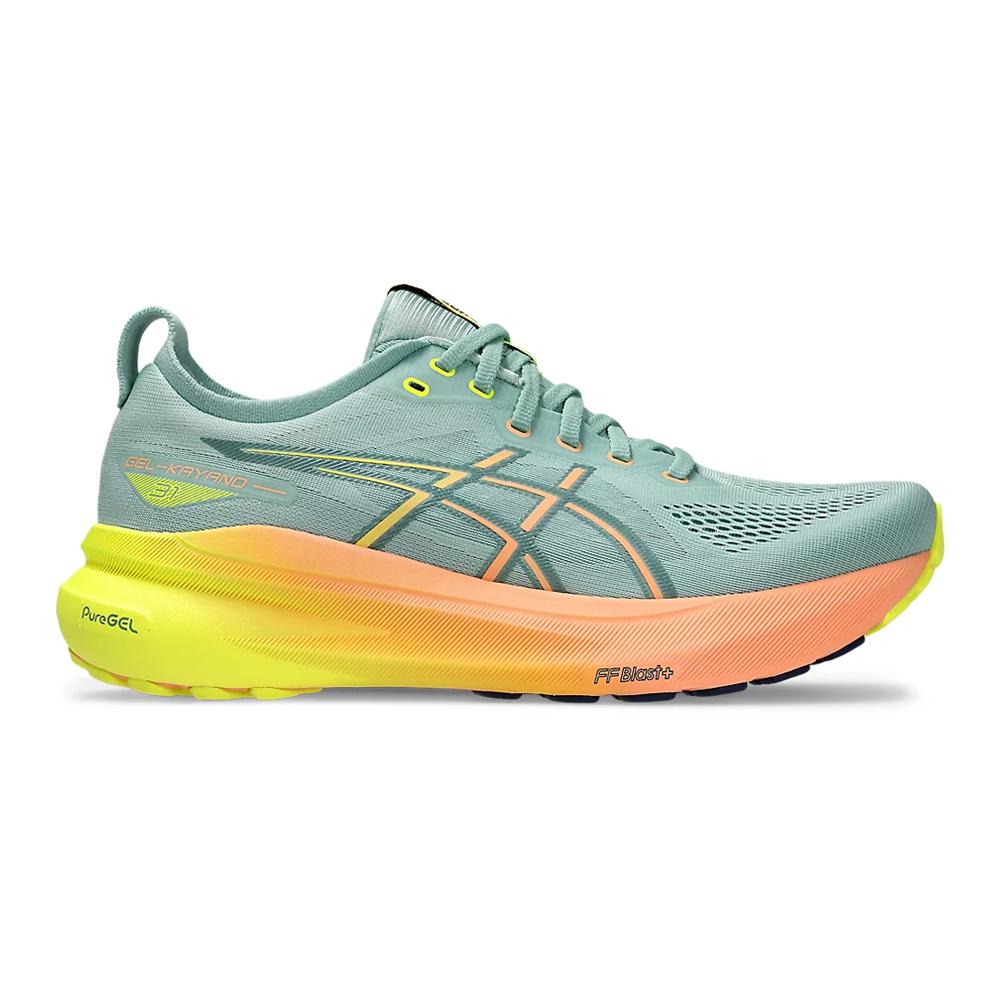 Asics Deportivos Masculino Running Gel Kayano 31 Paris Light Celadon/Safety Yellow