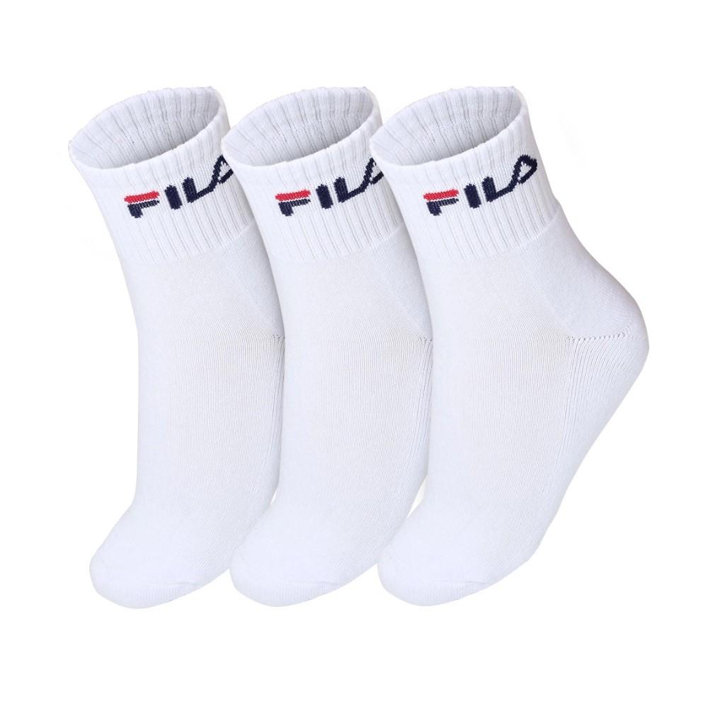 Fila Lifestyle Medias Unisex Tripack Canhoo Medio Blanco