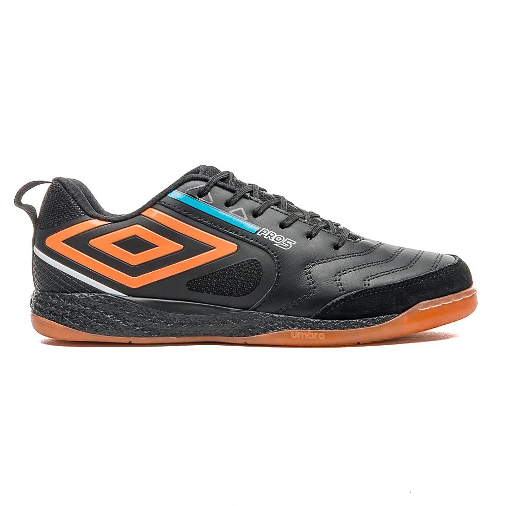 Umbro Indoor Unisex Futbol Pro 5 Bump Negro/Naranja/Azul Electrico