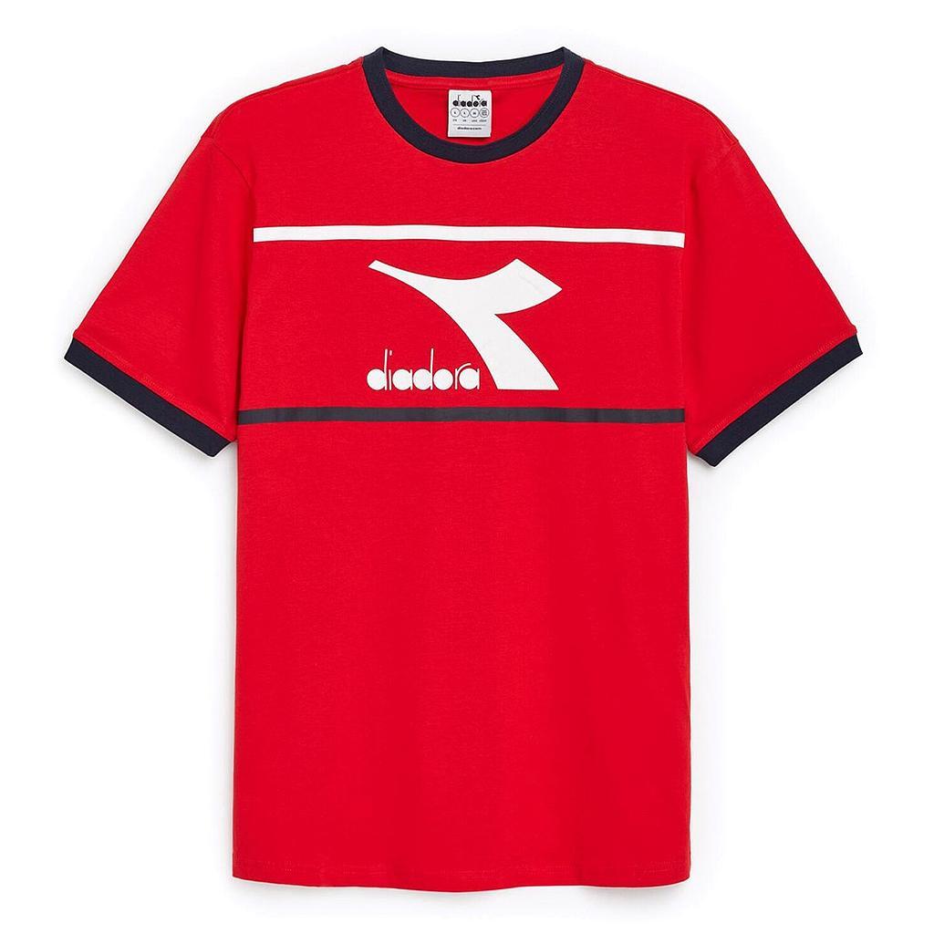 Diadora T-Shirt Masculino T-Shirt SS Slam Carmine Red