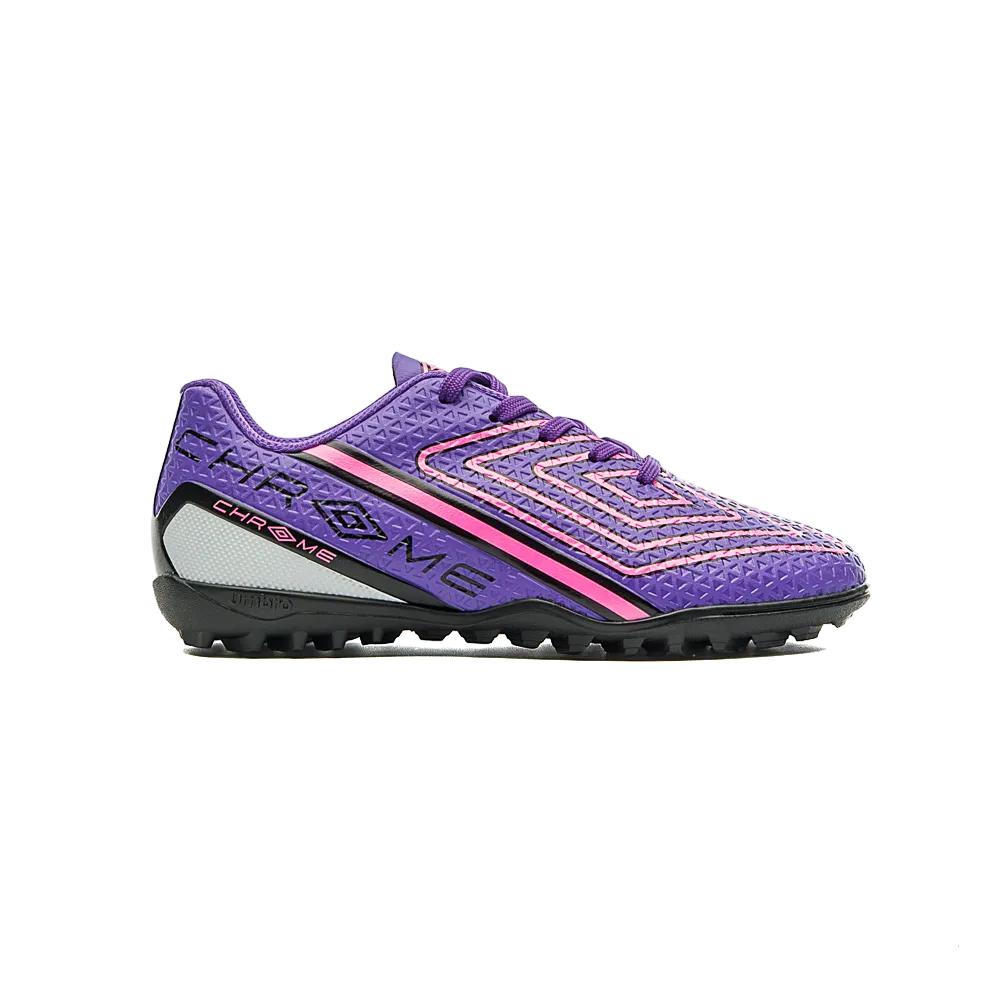 Umbro Society Niños Futbol Chrome Jr Electric Purple/Blanco/Rosa