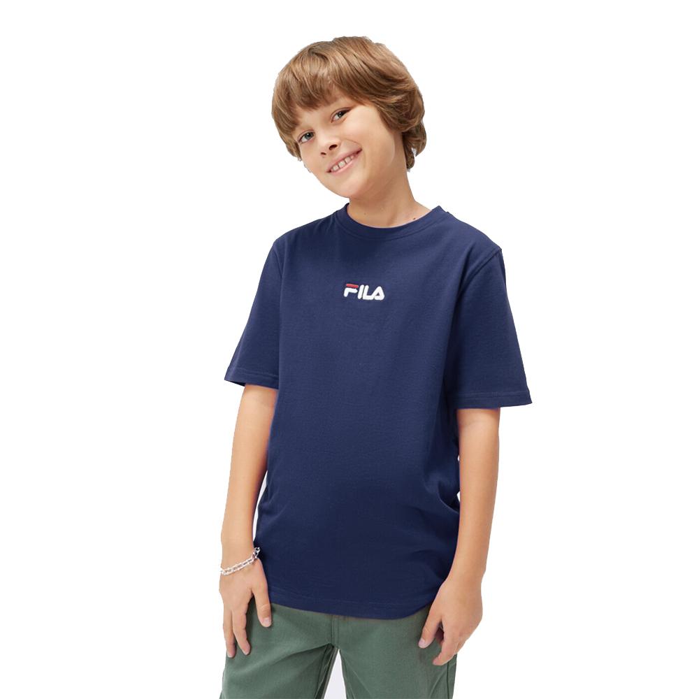 Fila Remeras Niños Caiden T Shirts Fila Navy