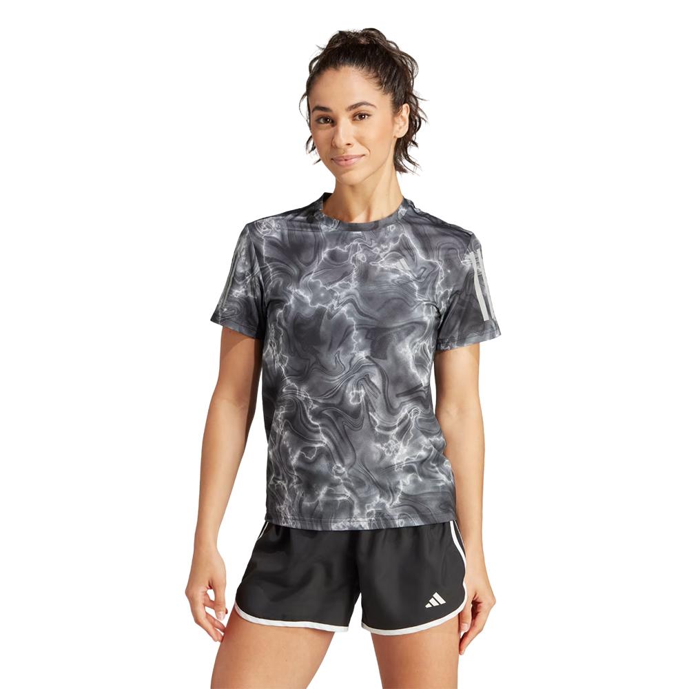 Adidas Remeras Femenino Otr Aop Tee Negro