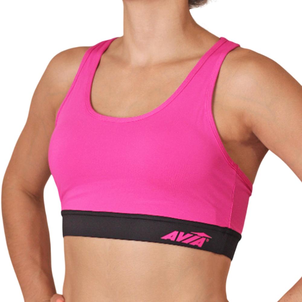 Avia Tops Femenino Training Grace With Cup Fuschia/Black