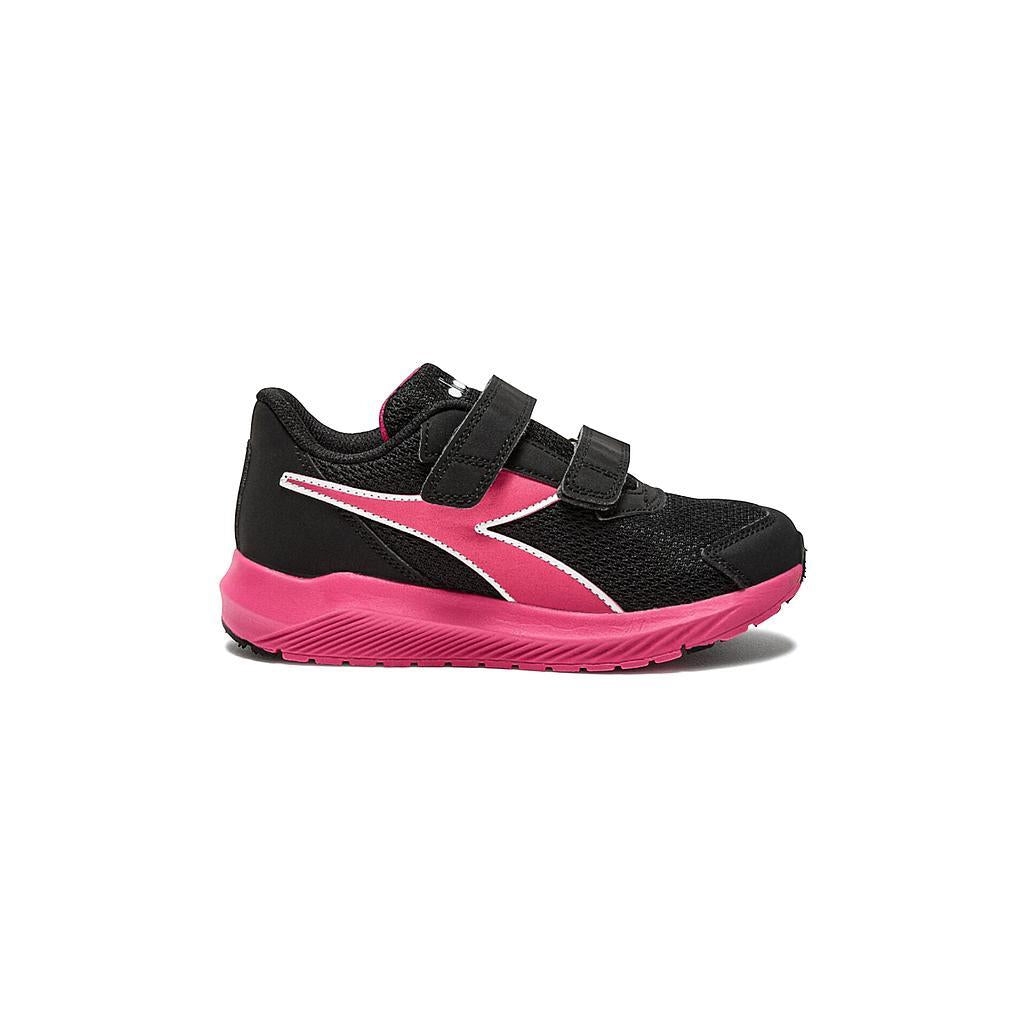 Diadora Deportivos Niños Running Falcon 4 Jr V Black/Raspberry Sorbet