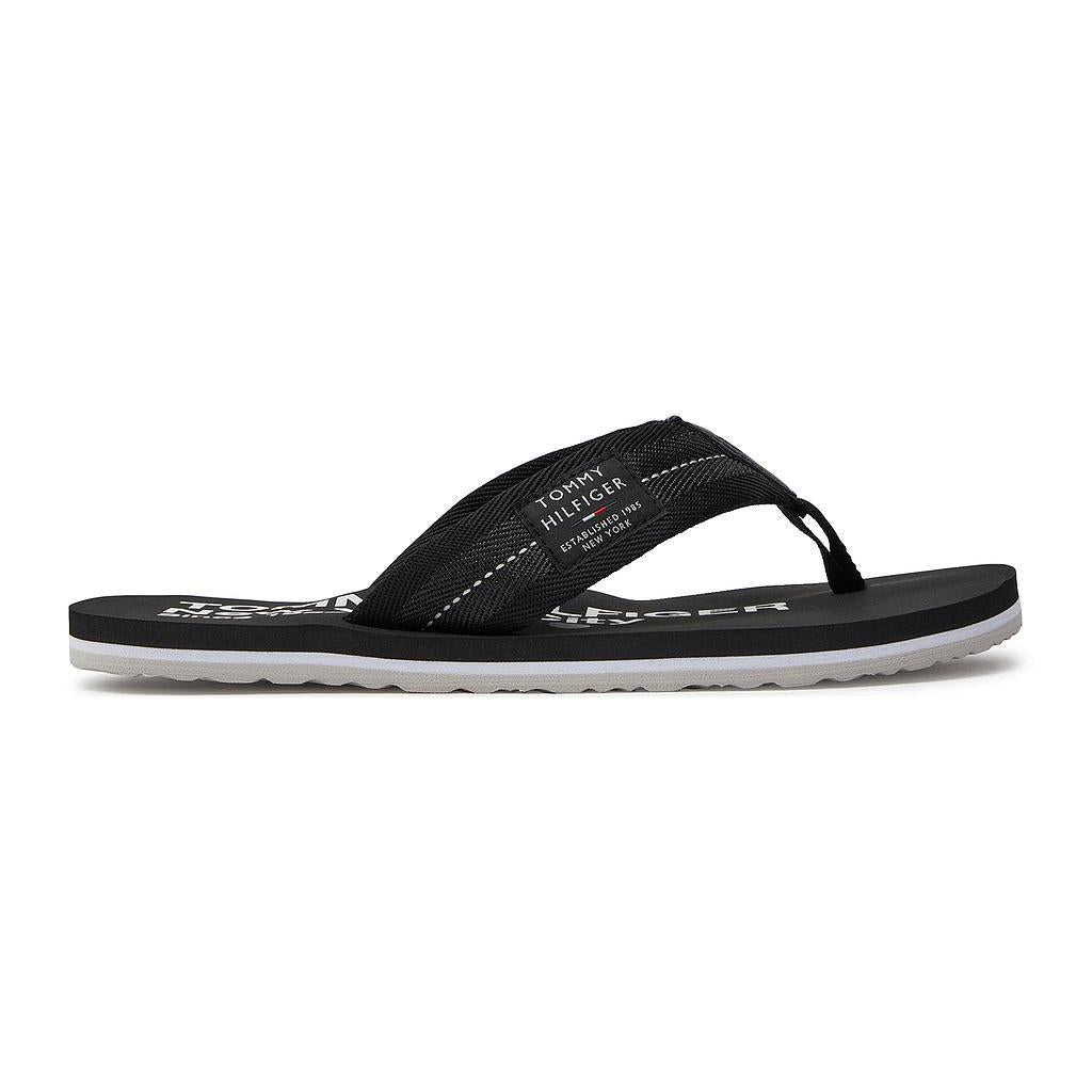 Tommy Hilfiger Zapatillas Masculino Moda Hilfiger Patch Beach Black