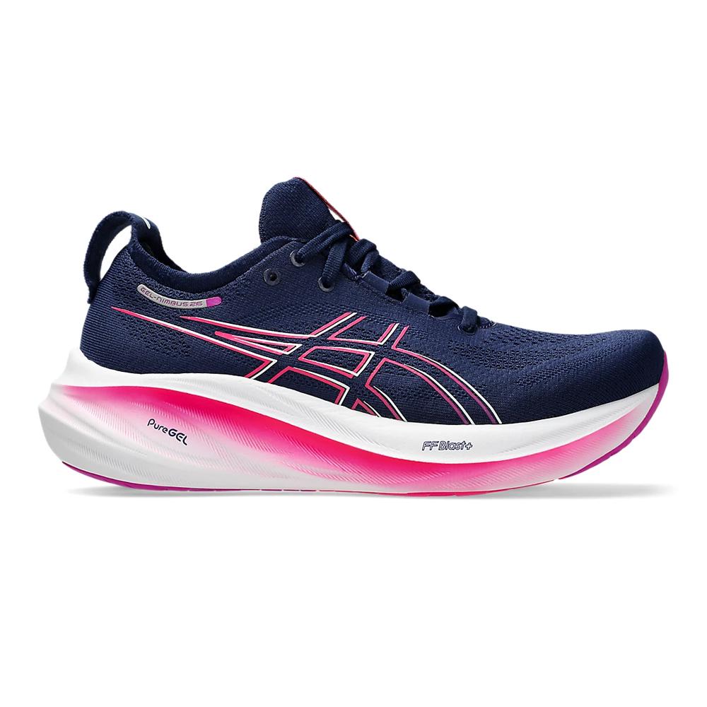 Asics Deportivos Femenino Running Gel Nimbus 26 Blue Expanse/Bold Magenta