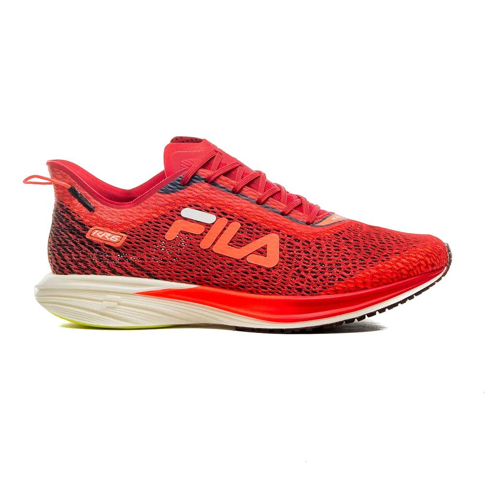 Fila Masculino Running KR6 Rojo/Negro/Blanco