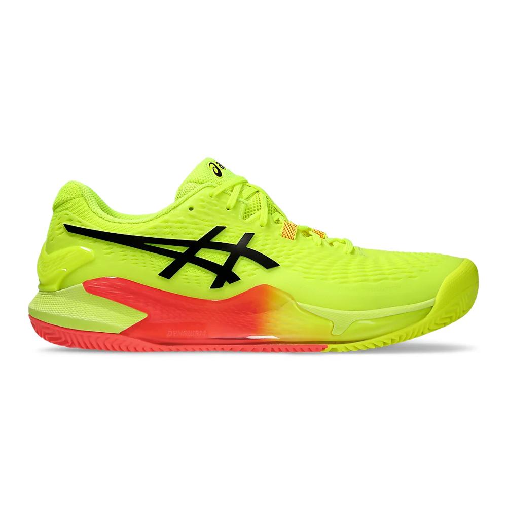 Asics Deportivos Masculino Tenis Gel Resolution 9 Clay Paris Safety Yellow/Black