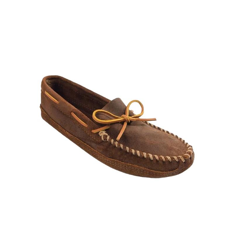 Minnetonka Masculino Double Bottom Softsole Brown