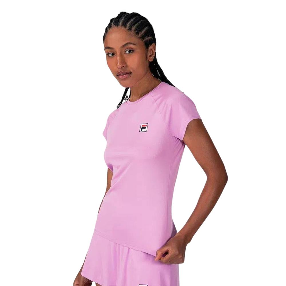 Fila Remeras Femenino Tennis Basic Rosa Middle