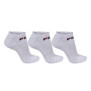 Fila Lifestyle Medias Unisex Tripack Canhoo Corto Blanco