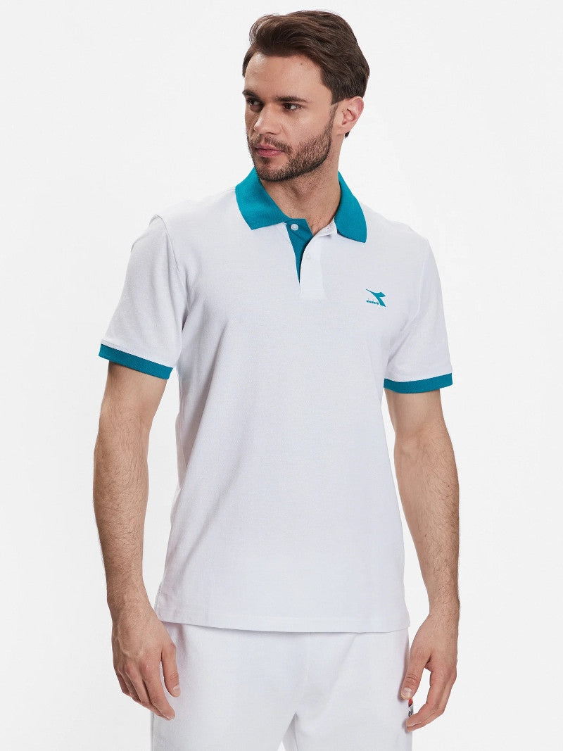 Remera Masculino Diadora Polo SS Core Blanco