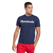 Reebok Masculino Gs Reebok Linear Read Tee Vector Navy/White