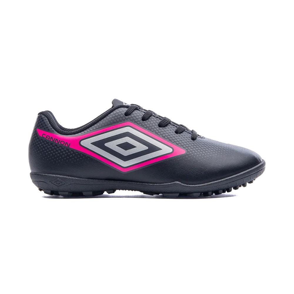 Umbro Society Niños Futbol Cannon Jr Negro/Gris/Rosa