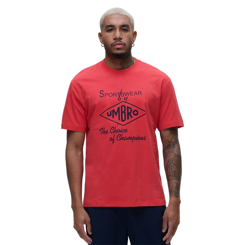 Umbro Remeras Masculino Moda Choice Of Champions Tee Rojo