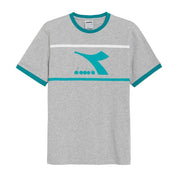 Diadora T-Shirt Masculino T-Shirt SS Slam Light Middle Grey Melange