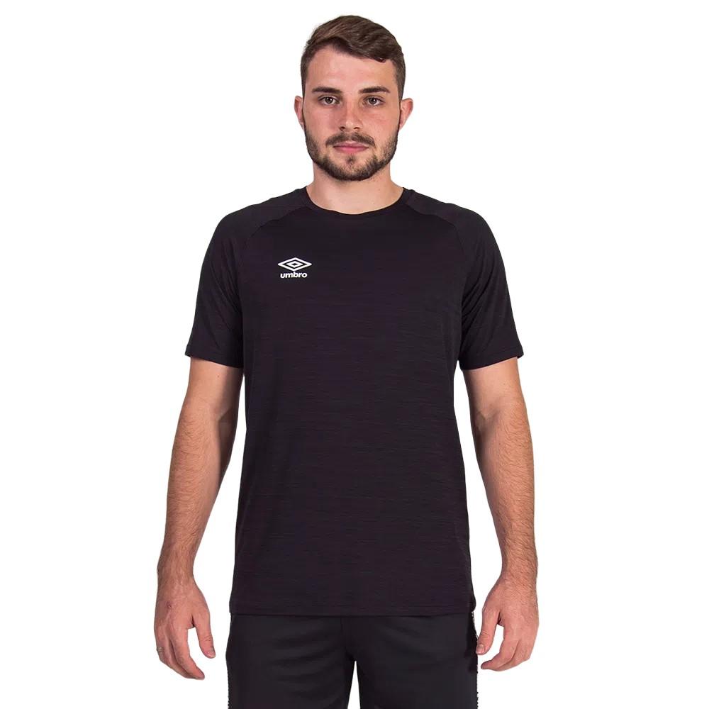 Umbro Masculino T-Shirts Blend Tape Mezcla Negro/Negro