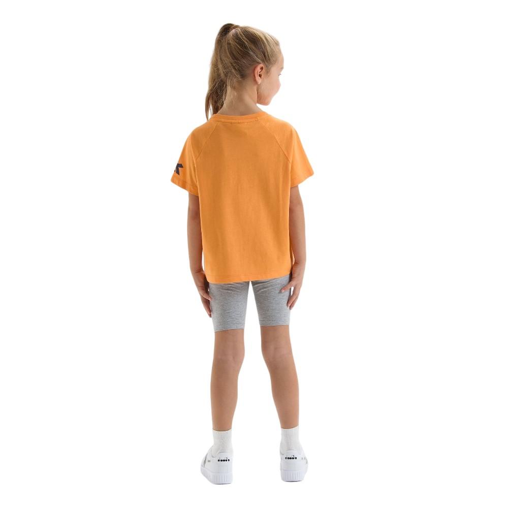 Diadora Conjuntos Junior Set Ss Sport Art Orange Tangerine