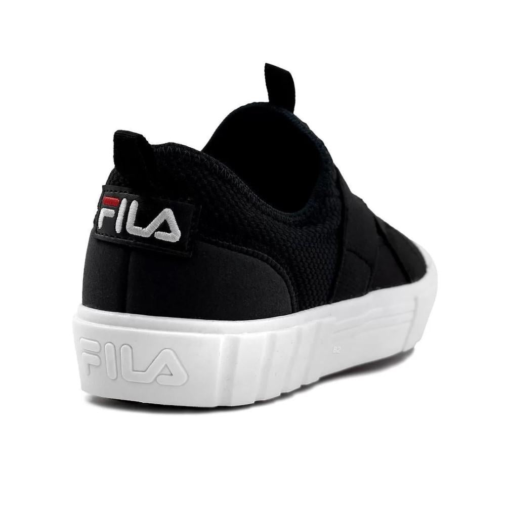 Fila Lifestyle Femenino Classic Court Adapter Negro/Blanco/Rojo