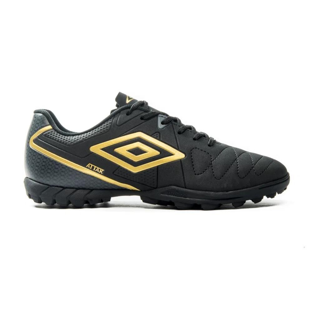 Umbro Futbol Society Masculino Attak Eternal Negro/Dorado/Grafito