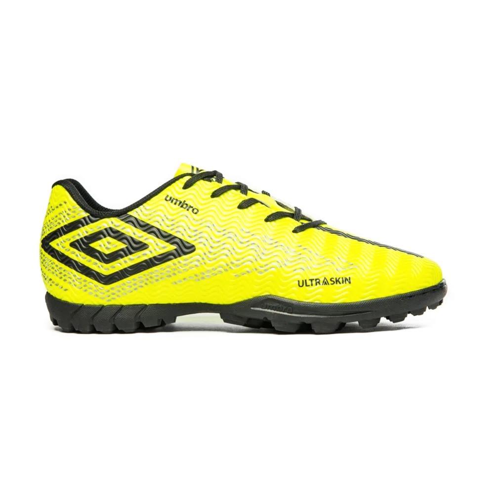 Umbro Futbol Society Masculino Ultraskin Lima/Negro/Plata