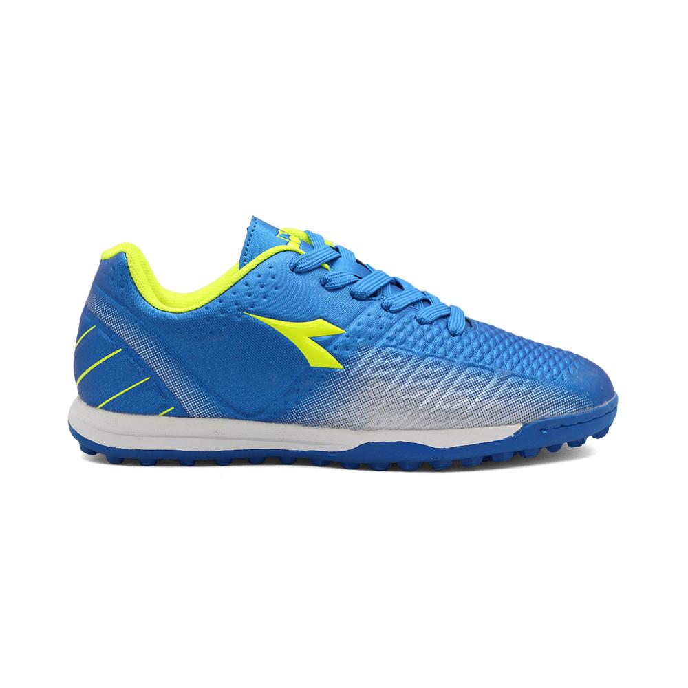 Diadora Futbol Society Junior Hyper-Tf Blue/Green lime